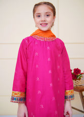 Shanzey Embroidered Cambric Suits Stitched 3 Piece For Girls S25EC SHK-4606